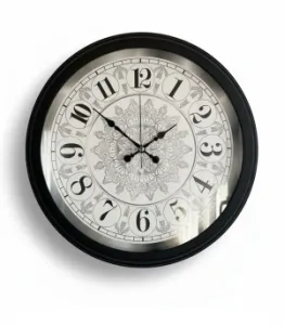 Metal Siyah Zengin Duvar Saati | 40 cm | Butik Saat