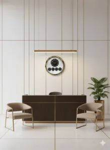 Toptan 52 cm Metal Gold Dünya Saatleri Duvar Saatleri