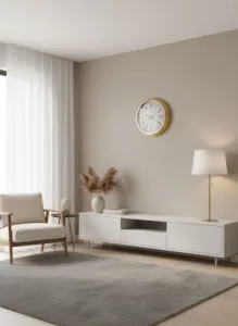 Toptan Dekoratif Duvar Saati Gold Metal | 40 cm | Butik Saati