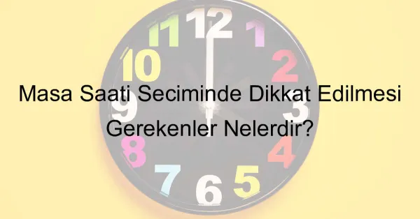 Duvar Saati Modelleri | Dekoratif Saat Çeşitleri