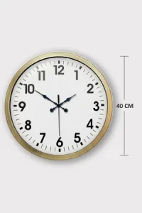 Dekoratif Duvar Saati Eskitme | 40 cm Metal | Butik Saat